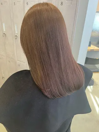 セミロング 福島 果音のヘアスタイル