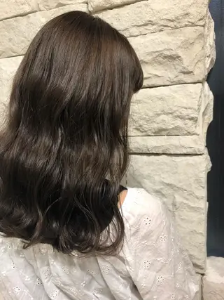 ロング カラー ヘアアレンジ メンズ キッズ ネイル マツエク・マツパ GO TODAY SHAiRE SALON所属・透明感カラー🤎 ゆりのヘアスタイル