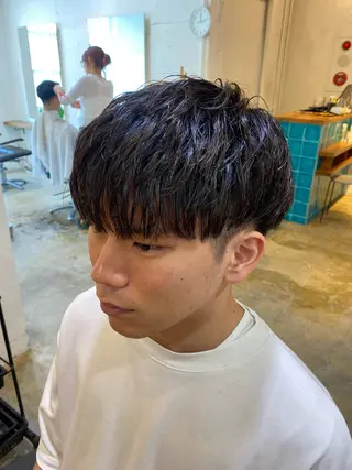 ショート メンズ レイヤーボブ/ 艶カラー/サナ🌼のヘアスタイル