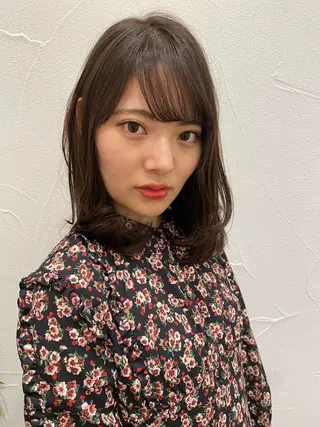 ミディアム カラー Ash中目黒店 榊間茜のヘアスタイル