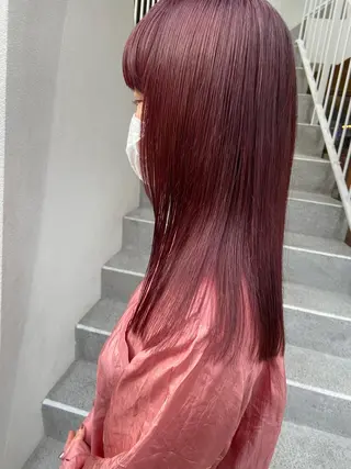 セミロング カラー ヘアアレンジ satsuki 暖色・ブラウンカラーのヘアスタイル