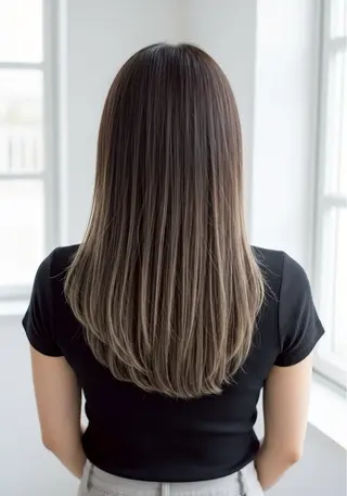 セミロング カラー 赤堀 結伍のヘアスタイル