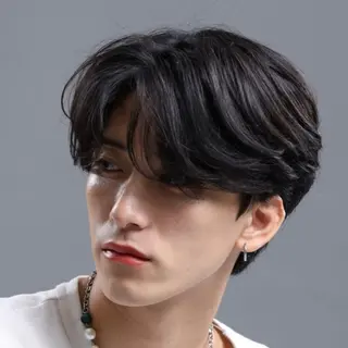 パーマ メンズ メンズ特化/パーマ/ ブリーチ/福島 千颯のヘアスタイル