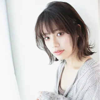ショート カラー ボブウルフ／ボブ Satsuki【名駅のヘアスタイル