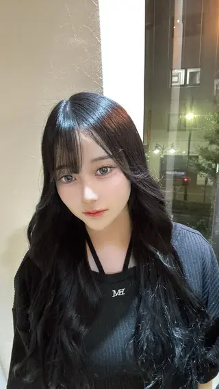 ロング カラー ダブルカラー 新宿のヘアスタイル