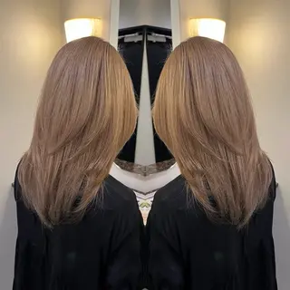 ミディアム 根本 聖羅のヘアスタイル