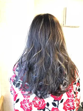 ロング カラー 舘野 太嘉宏のヘアスタイル