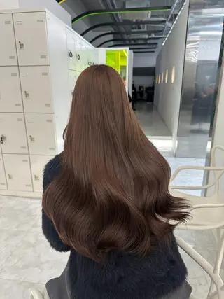 カラー 透ける透明感カラー 🤍anju🎀のヘアスタイル