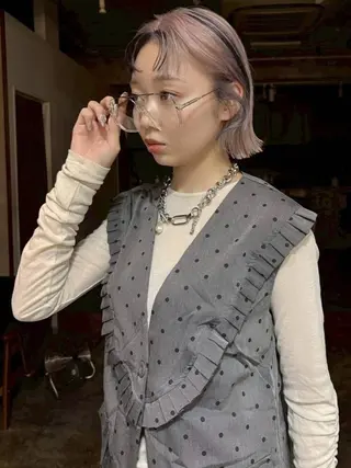 カラー 海外レイヤー/ ブロンドKazuhaのヘアスタイル