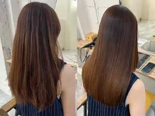 ロング サラツヤ縮毛矯正✨ モデル募集（藤野）のヘアスタイル