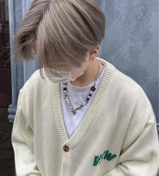 ショート カラー メンズパーマ/韓国 ヘア/Mino🤍のヘアスタイル