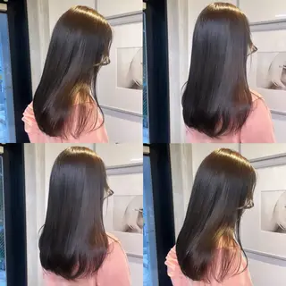 セミロング カラー カジュアルを女っぽく 𝗮𝘆𝗮𝗰𝗼のヘアスタイル