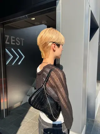 カラー メンズ れん メンズカット フェード/新宿のヘアスタイル