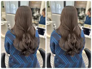 セミロング カラー ✨韓国レイヤー/ハッ シュ/✨山下　遥のヘアスタイル