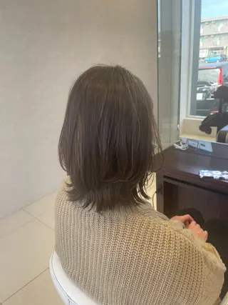 ミディアム カラー 益川万由 /高崎のヘアスタイル