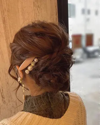 セミロング 岡村 真子のヘアスタイル