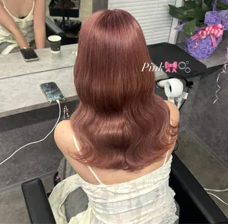 セミロング うる艶🫧ハイトーン 💜🦋🫧ミズキのヘアスタイル