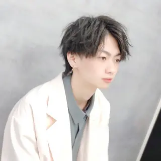 ショート メンズ ［銀座］淡色 ラベンダー🫧大村のヘアスタイル