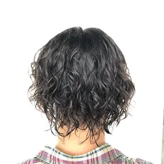 ミディアム パーマ メンズ RAIA💎ケア ブリーチ＆パーマ💎のヘアスタイル