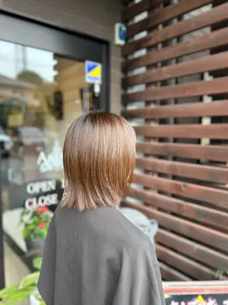 ミディアム 篠田 蒼のヘアスタイル