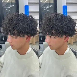 パーマ メンズ Lond LOGAN所属・🔥波巻き/ツイスパ 特化🔥メンズパーマのヘアスタイル