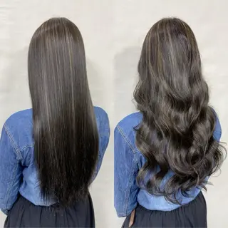 ロング カラー 髪質改善【縮毛矯正】 美髪ボブを量産する人のヘアスタイル