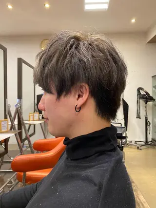 ショート カラー メンズ デザインカラー🌈 高木リョウのヘアスタイル