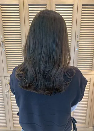 セミロング カラー パーマ ヘアアレンジ サナ / elto四条烏丸のヘアスタイル