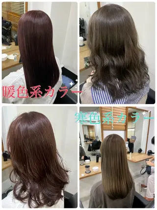 カラー ✨🎨ブリーチなし 透明感カラー✨美友のヘアスタイル