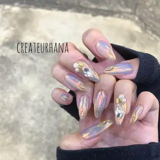 ネイル クレアトゥール華 都賀店所属・三橋 結菜のネイルデザイン