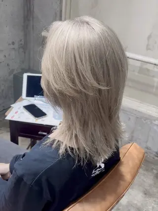 ミディアム 【💎ツヤ髪💎】 ダメージレスカラー✨のヘアスタイル