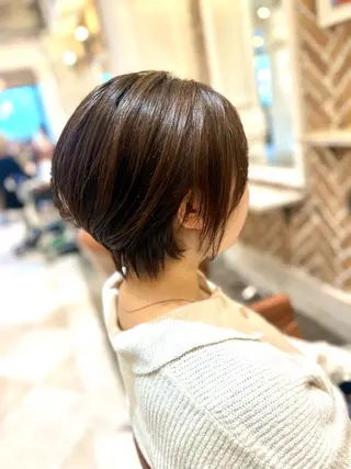 ショート カラー Realme  京都四条烏丸ドゥエby  yk所属・小塚 耀介✂︎ ショートボブ特化のヘアスタイル