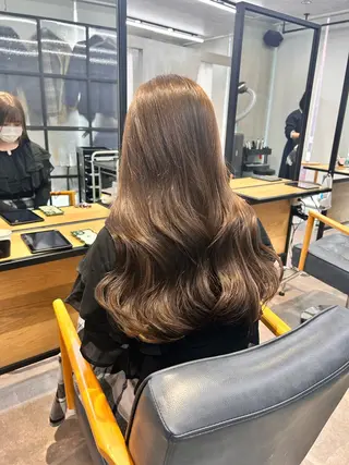 ロング カラー 韓国×髪質改善カラー 💎hinaのヘアスタイル