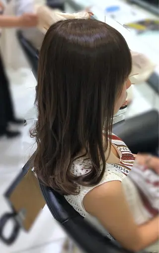 セミロング カラー ✨髪質改善✨ 田西　基彦のヘアスタイル