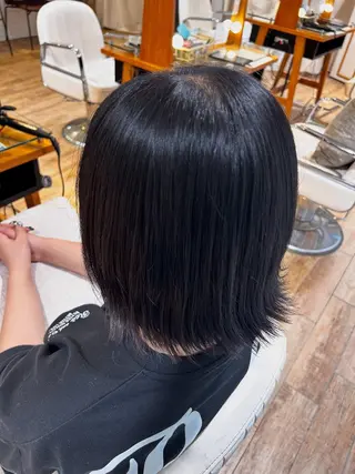 ミディアム カラー ハイトーン/カラー/ ヘアセット/松田健佑のヘアスタイル