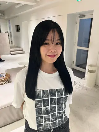 ロング 透明感color ˚✧₊amuのヘアスタイル