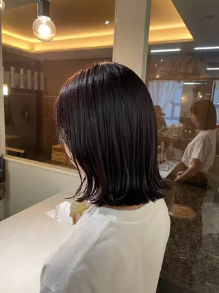 ミディアム カラー 山下 悠月のヘアスタイル