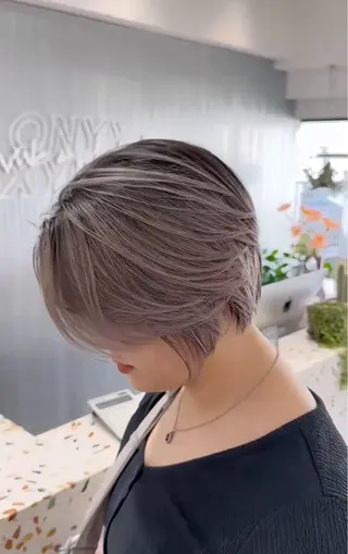 ショート ✨レイヤーカット 海外ヘア/原宿✨のヘアスタイル