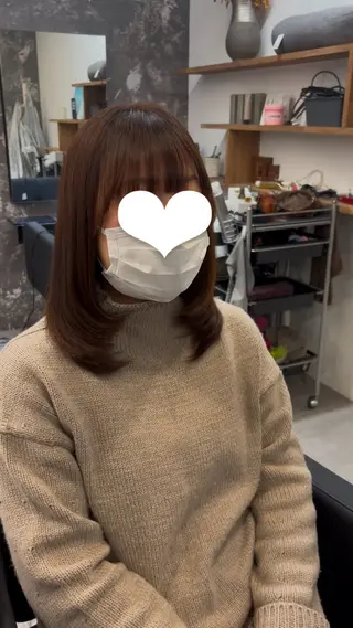 セミロング レイヤー/韓国ヘア /LILICAのヘアスタイル