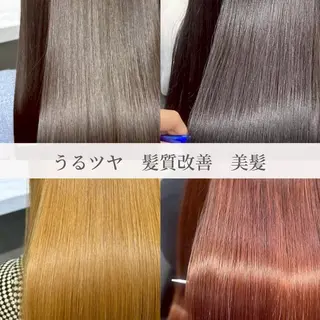セミロング 高品質な髪質改善 透明感カラー船本のヘアスタイル