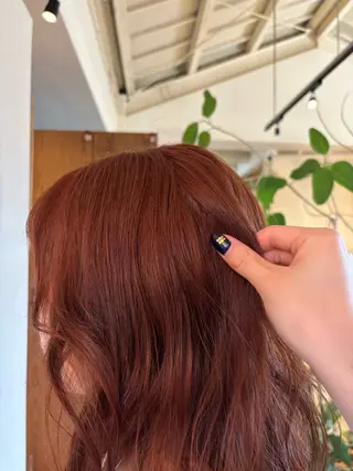 カラー 暖色カラー／ボブ／ 酸性ストレート／羽菜のヘアスタイル