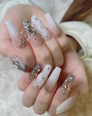 ロング JNA認定講師🌸 RIEのネイルデザイン