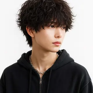 ミディアム メンズ特化 水口湧太のヘアスタイル