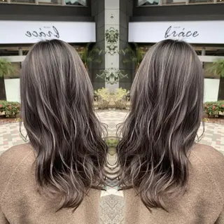 ミディアム レイヤー×縮毛矯正 深見 拓のヘアスタイル