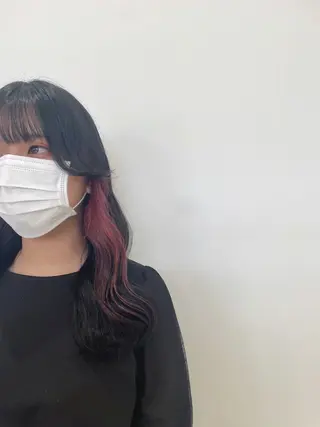 カラー mopa所属・mopa_kaede 暖色カラー/ロングのヘアスタイル