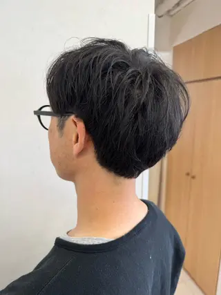 ショート メンズ パーマ/ハイトーン /吉田眞のヘアスタイル