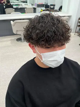 パーマ メンズ 🍐シャドウパーマ メンズ特化/守岡🍐のヘアスタイル