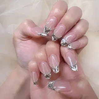 ネイル 妹尾/長さだし パラジェルフィルインのネイルデザイン