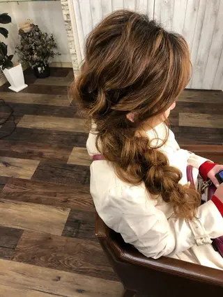 ロング ヘアアレンジ hair make  Lucciのヘアスタイル