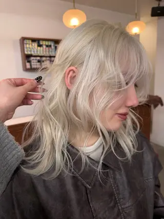 ミディアム カラー 大阪梅田/ イマムラミヅキのヘアスタイル